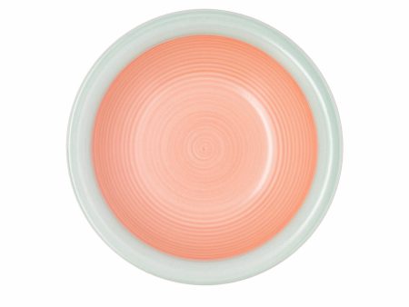 Deep Plate Quid Kaleido Green Coral Ceramic Ø 21,5 cm (12 Units) Hot on Sale