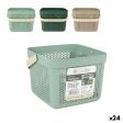 Multi-purpose basket Confortime Plastic 5 L 20 x 20 x 15,5 cm (24 Units) For Sale