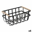 Multi-purpose basket Confortime Black 36 x 22 x 15,5 cm (6 Units) Online Hot Sale