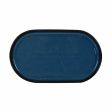 Snack tray La Mediterránea Chester Blue Oval 30,5 x 17,5 x 2,8 cm (8 Units) Cheap