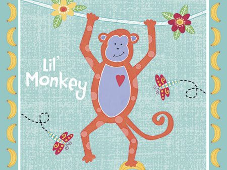 ALP1343 - Beetle & Bob Baby Monkey - 12x12 For Discount